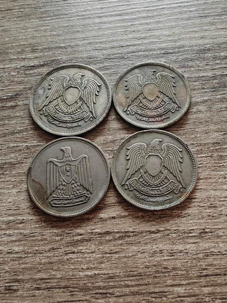 Egyptische Munten 4 Stuks, Postzegels en Munten, Munten | Afrika, Losse munt, Egypte, Ophalen of Verzenden