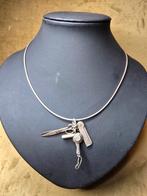 Vintage massieve hanger föhn, schaar, kam, Ophalen of Verzenden, Zo goed als nieuw, Zilver, Zilver