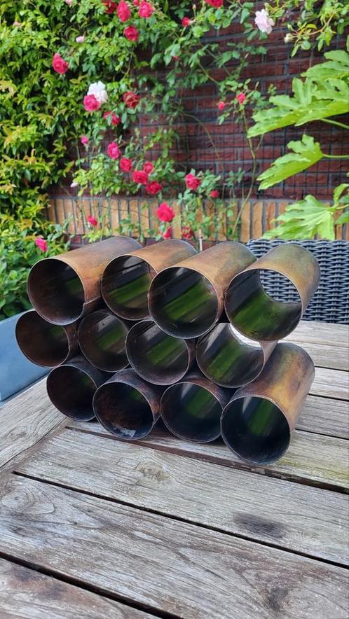 Wijnrek industrieel, 12 flessen, Vtw living, Huis en Inrichting, Woonaccessoires | Wijnrekken, Zo goed als nieuw, Minder dan 50 cm
