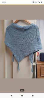 Nieuwe omslagdoek zelfgemaakt blauw met zilver, Maat 46/48 (XL) of groter, Nieuw, Ophalen of Verzenden, Handgemaakt