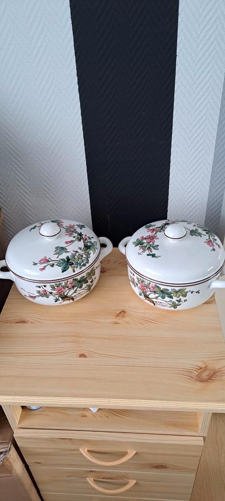 Botanische Soepterrine / Serveerschaal met Deksel, Huis en Inrichting, Keuken | Servies, Nieuw, Schaal of Schalen, Overige stijlen