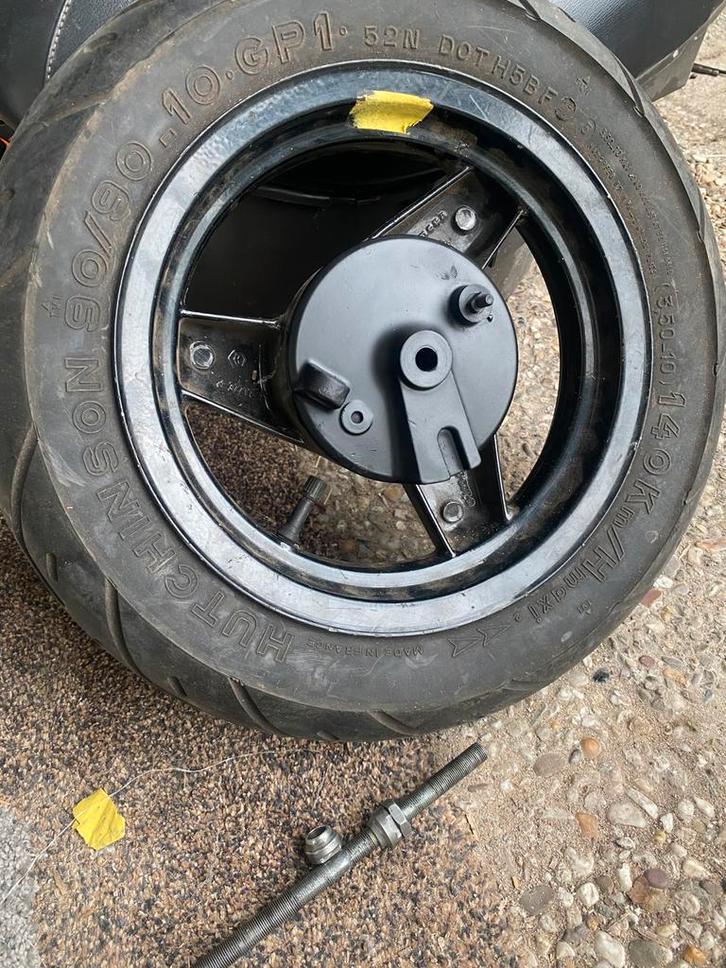 zip type 1 wiel trommel, Fietsen en Brommers, Brommeronderdelen | Scooters, Gebruikt, Overige merken, Overige typen, Ophalen of Verzenden