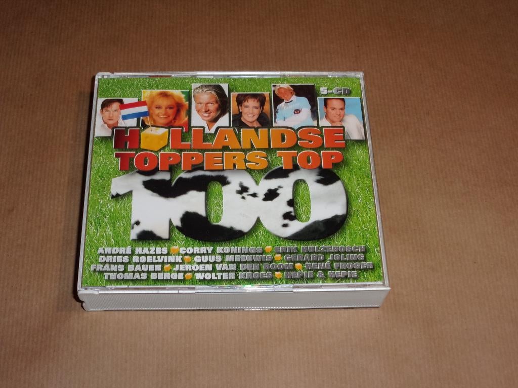 5 CD Hollandse Toppers Top 100, Ophalen of Verzenden, Zo goed als nieuw, Nederlandstalig
