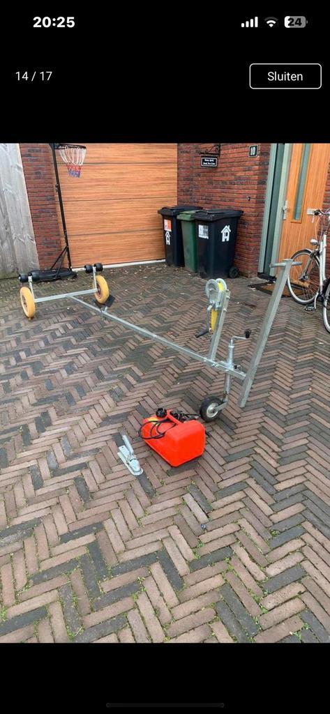 Aanhang/Handtrailer, Watersport en Boten, Bootonderdelen, Zo goed als nieuw, Overige typen, Motorboot, Ophalen