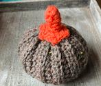 Pompoen kalebas gehaakt gemêleerd 12cm, Huis en Inrichting, Ophalen of Verzenden, Nieuw