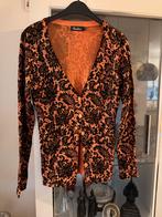 Zwart/Oranje Vest met Kant - Undici - Maat M, Ophalen of Verzenden, Zo goed als nieuw, Maat 38/40 (M), Zwart