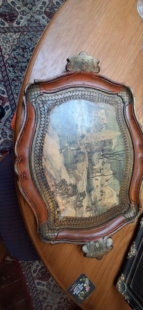 Antiek Florentijns Dienblad 19e Eeuw, Ophalen of Verzenden