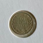 Nederland 10 cent 1906 zilver UNC/FDC, Postzegels en Munten, Verzenden, Koningin Wilhelmina, 10 cent, Zilver