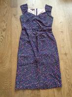 paarsblauw LAURA ASHLEY jurkje maat 36, Paars, Ophalen of Verzenden, Maat 36 (S), Onder de knie