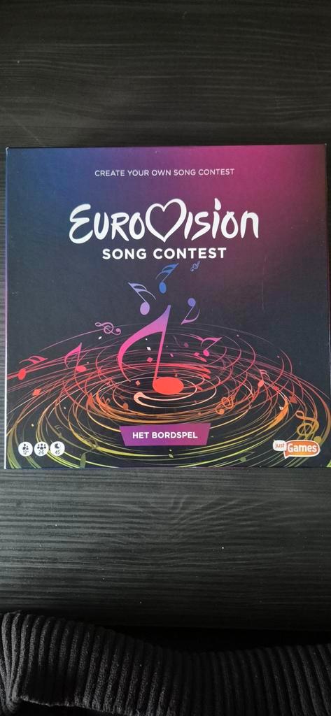 Eurovision Song Contest - Bordspel, Hobby en Vrije tijd, Gezelschapsspellen | Bordspellen, Zo goed als nieuw, Een of twee spelers