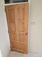 Mooie massief eiken deur, 80 tot 100 cm, Ophalen of Verzenden, Zo goed als nieuw, 200 tot 215 cm