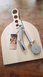 PIZZA set Gusto, pizzaplank, pizzasnijder, pastalepel NIEUW, Huis en Inrichting, Keuken | Keukenbenodigdheden, Ophalen of Verzenden