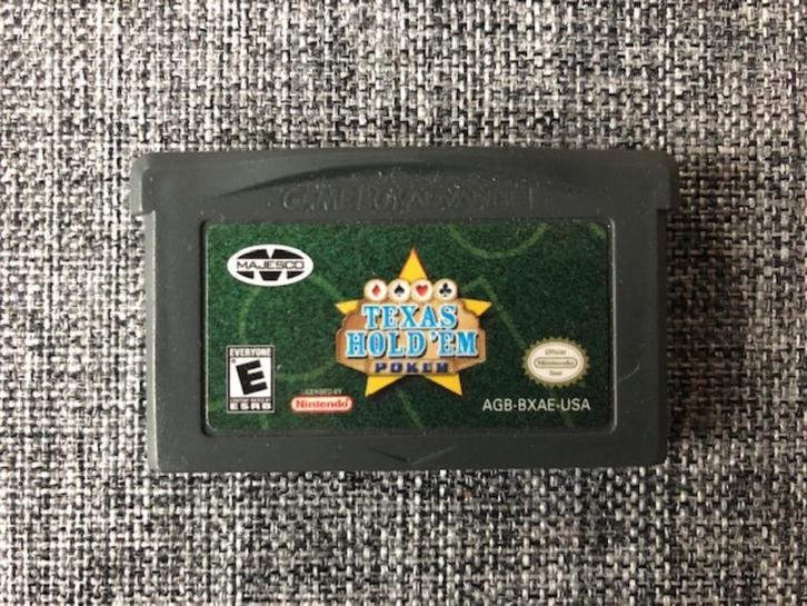 Gameboy Advance - Texas Hold'em Poker, Spelcomputers en Games, Games | Nintendo Game Boy, Gebruikt, Puzzel en Educatief, 1 speler