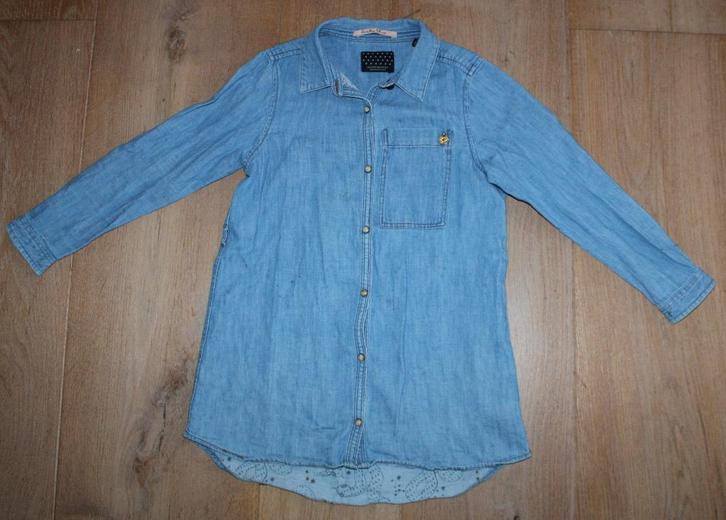 Spijkerblousejurk van Scotch & Soda 116, Kinderen en Baby's, Kinderkleding | Maat 116, Gebruikt, Meisje, Jurk of Rok, Ophalen of Verzenden