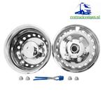 Mercedes Sprinter 16inch rvs wieldoppen set voor dubbellucht, Ophalen of Verzenden, Iveco