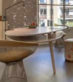 Door meubelmaker gefrabriceerde  eettafel met dubbel blad, Ophalen, 100 tot 150 cm, Zo goed als nieuw, Vijf personen of meer