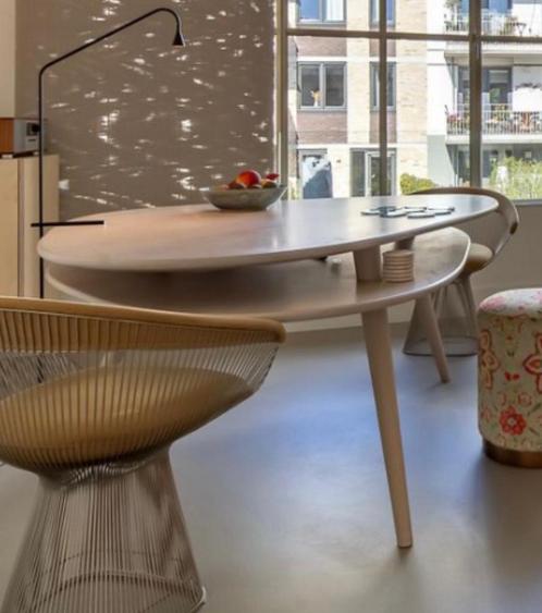 Door meubelmaker gefrabriceerde  eettafel met dubbel blad, Huis en Inrichting, Tafels | Eettafels, Zo goed als nieuw, 100 tot 150 cm