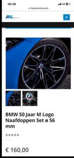 ORGINEEL OEM BMW 50 Jaar M Logo Naafdoppen Set o 56 mm NIEUW, Ophalen of Verzenden