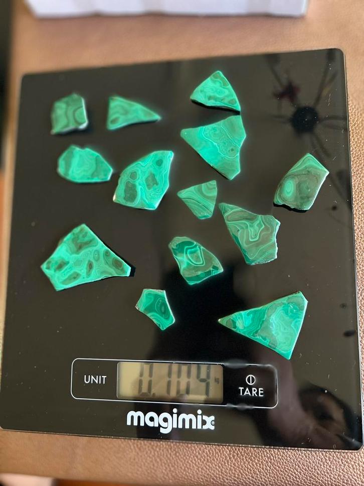 Malachiet gepolijst Kongo mooi groen super kwaliteit uniek, Sieraden, Tassen en Uiterlijk, Edelstenen, Nieuw, Ophalen of Verzenden