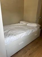 IKEA Brimnes bed, Huis en Inrichting, Slaapkamer | Bedden, Ophalen, Wit, Tweepersoons, 140 cm