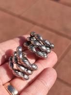 Vintage 1980 modernist design clip oorbellen, Antiek en Kunst, Ophalen of Verzenden