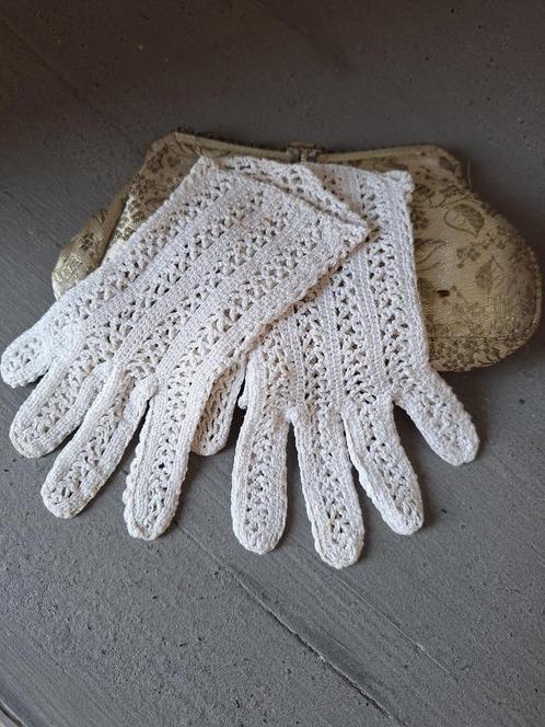 Antieke gehaakte handschoentjes, Antiek en Kunst, Antiek | Kleding en Accessoires, Ophalen of Verzenden