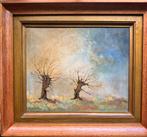 P. Admiraal - twee knotwilgen, Antiek en Kunst, Kunst | Schilderijen | Klassiek, Ophalen of Verzenden