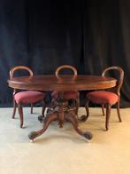 Antieke eethoek, Ophalen, Gebruikt, Antiek / Engels, 4 tot 6 stoelen