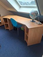 Prachtig z.g.a.n. bureau met  bijpassende kastjes., Ophalen, Zo goed als nieuw