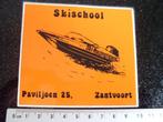 sticker skischool zantvoort ski racing team logo, Verzenden, Zo goed als nieuw, Bedrijf of Vereniging