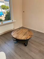 Mooie ronde salontafel, Ophalen, 50 tot 100 cm, Rond, Zo goed als nieuw