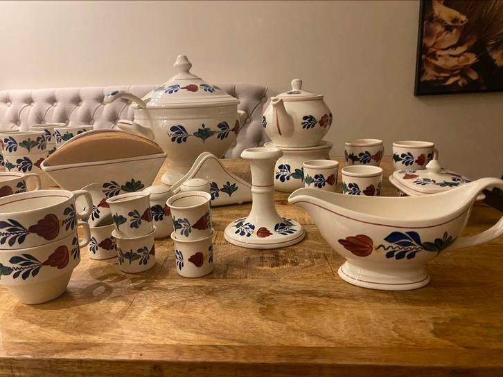 Boerenbont servies set, Antiek en Kunst, Antiek | Servies compleet, Ophalen