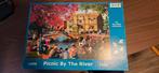 HOP Puzzel - Picnic By The River - 1000 stukjes, Ophalen of Verzenden, 500 t/m 1500 stukjes, Gebruikt, Legpuzzel