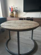 Salon tafel mango hout, Ophalen, Gebruikt, 50 tot 100 cm, Rond