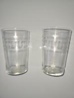 2x glas met Grieks randje, Verzamelen, Glas en Borrelglaasjes, Ophalen of Verzenden, Zo goed als nieuw, Overige typen