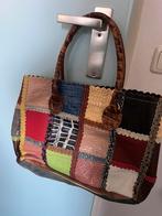 Leren tas, patchwork, Ophalen of Verzenden, Zo goed als nieuw, Overige kleuren, Handtas