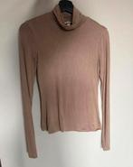 H&M Divided tshirt longsleeve top beige met col maat xs!, H&M, Beige, Ophalen of Verzenden, Lange mouw