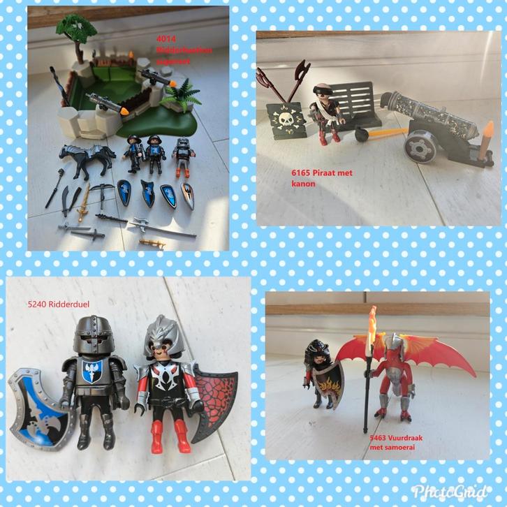 Playmobil Ridderbastion superset, draken en piraten, Kinderen en Baby's, Speelgoed | Playmobil, Zo goed als nieuw, Complete set