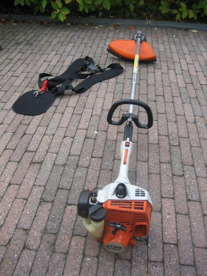 Stihl FS55 Bosmaaier Benzine Maaikop + Tuig / Harnas, Tuin en Terras, Bosmaaiers, Gebruikt, Benzine, Ophalen