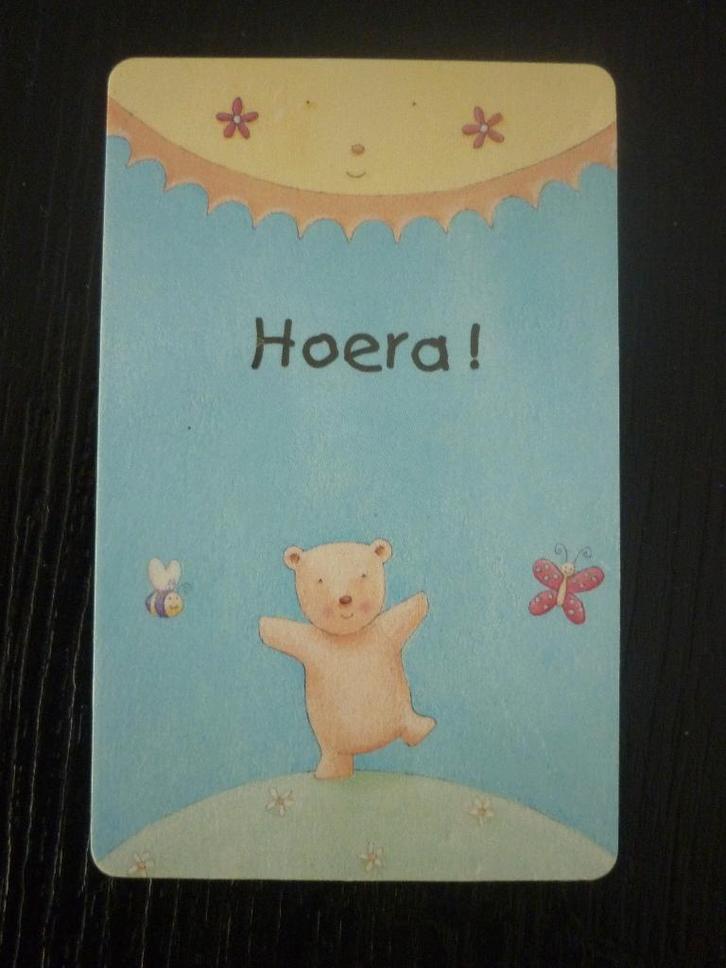 Wenskaartje HOERA / pasje met tekst / verjaardag - NIEUW !!!, Diversen, Wenskaarten, Nieuw, Ophalen of Verzenden