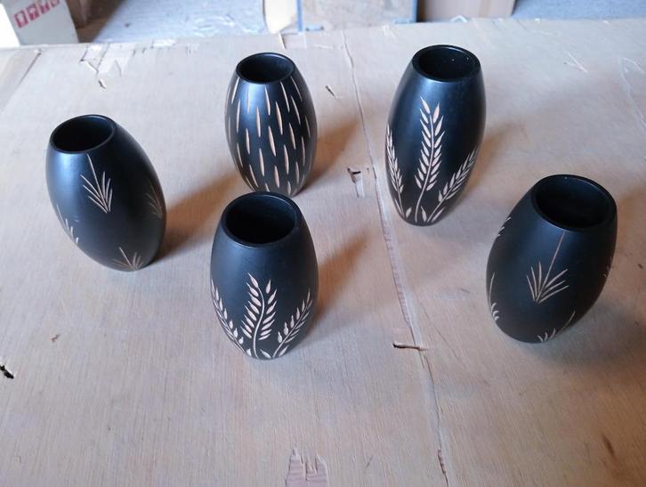 vaas vazen hout vaasje pot houtsnijwerk, Huis en Inrichting, Woonaccessoires | Vazen, Nieuw, Overige kleuren, Minder dan 50 cm