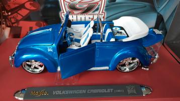 Volkswagen Kever Cabriolet 1951 1:18 Maisto V Bugz Ridez Pol beschikbaar voor biedingen