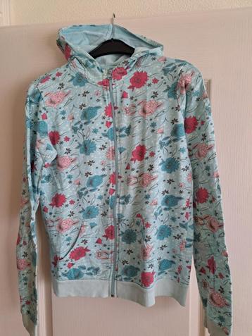 Licht blauw meisjes vest met bloemen print maat 170 / 176 beschikbaar voor biedingen