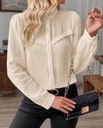Leuke Beige kleur Blouse maat M, Verzenden, Zo goed als nieuw, Maat 38/40 (M), Beige