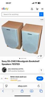 Sony SS CN3 Woodgrain Bookshelf speakers, Audio, Tv en Foto, Luidsprekers, Ophalen, Gebruikt, Sony, Minder dan 60 watt