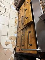 Houte toonbank, Ophalen