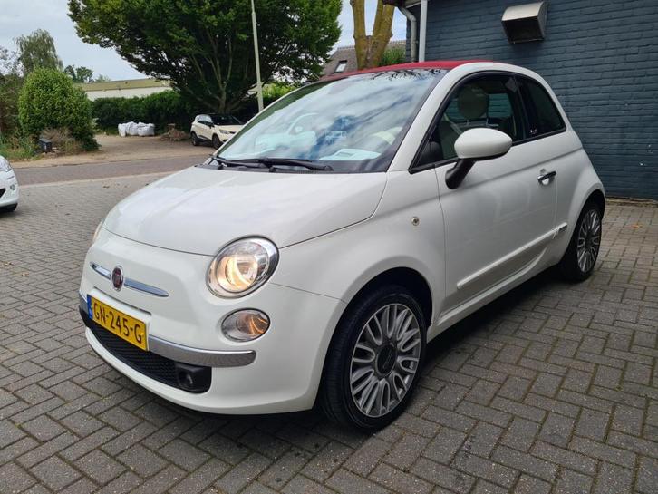 Fiat 500 Cabrio 1.2 Lounge Nl auto Lage Km, Auto's, Fiat, Bedrijf, ABS, Airbags, Airconditioning, Elektrische buitenspiegels, Electronic Stability Program (ESP)