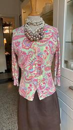 ZIJDE/Katoen roze/groen PAISLEYvestje van SCAPA mt 38, Kleding | Dames, Truien en Vesten, Maat 38/40 (M), Scapa, Ophalen of Verzenden