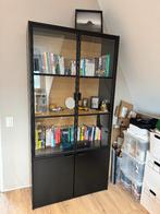 Woood Sivan Vitrinekast (Zwart Grenenhout), Ophalen, Met deur(en), Stoer, Grenenhout