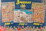 2x Jan van Haasteren 3 puzzels (500, 750 & 1000 stukjes), Hobby en Vrije tijd, Denksport en Puzzels, Ophalen of Verzenden, 500 t/m 1500 stukjes
